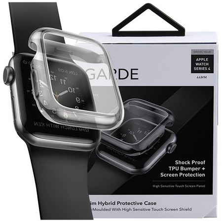 UNIQ etui Garde Apple Watch Series 4/5/6/SE 44mm. szary/smoked grey