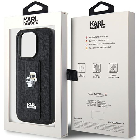 KARL LAGERFELD ETUI HARDCASE DO IPHONE 14 PRO 6.1 DIAGONAL QUILTED SCRIPT