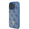 Guess GUHCP16LP4TDSCPB iPhone 16 Pro6.3 niebieski/blue hardcase Leather Metal Logo Strass Crossbody