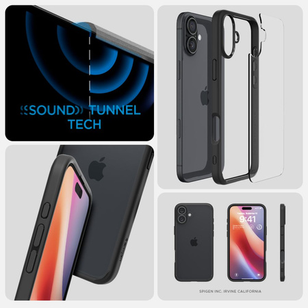 SPIGEN POKROWIEC ULTRA HYBRID DO IPHONE 16 OCHRONNY Z MAGNETYCZNYM SYSTEMEM