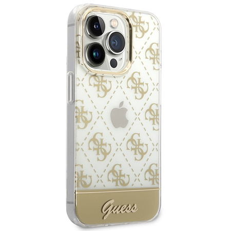 GUESS CASE HARD DO IPHONE 14 PRO 6,1 4G ZWÓR LOGO SCRIPT PATTERN