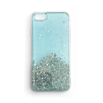 Wozinsky Star Glitter błyszczące etui pokrowiec z brokatem Samsung Galaxy A42 5G niebieski