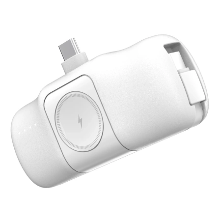 WOZINSKY MINI POWERBANK DO APPLE WATCH 5000MAH Z KABLEM USB-C ŁADOWANIE 15W