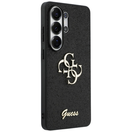 Etui Guess Fixed Glitter Big 4G Metal Logo do Samsung Galaxy S26 Ultra czarny