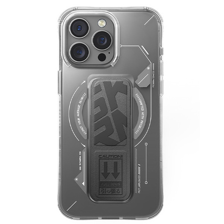 Skinarma etui Helio iPhone 16 Pro 6.3   Magnetic Charging + Grip Stand titanium