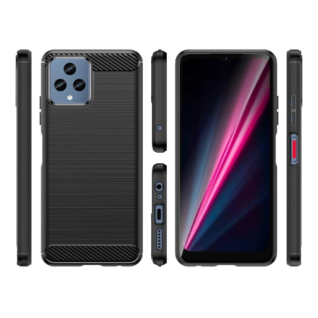 HURTEL ETUI CARBON CASE DO T-MOBILE REVVL 6 5G ELASTYCZNY KARBON SILIKONOWY