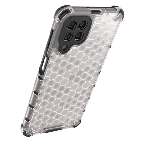 HURTEL HONEYCOMB ETUI POKROWIEC DO SAMSUNG GALAXY M53 5G Z ŻELOWĄ RAMKĄ