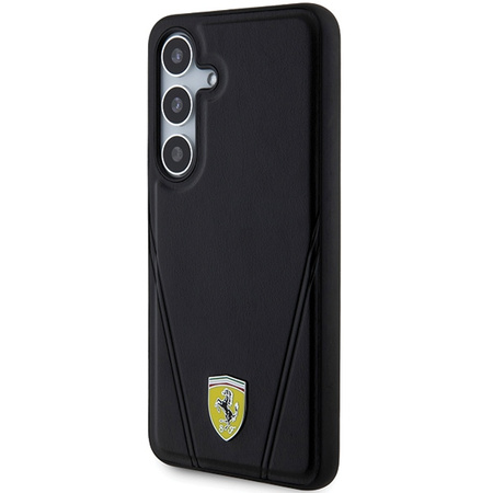 FERRARI HARDCASE HOT STAMP V LINES DO SAMSUNG S24 S921 MAGNETYCZNE