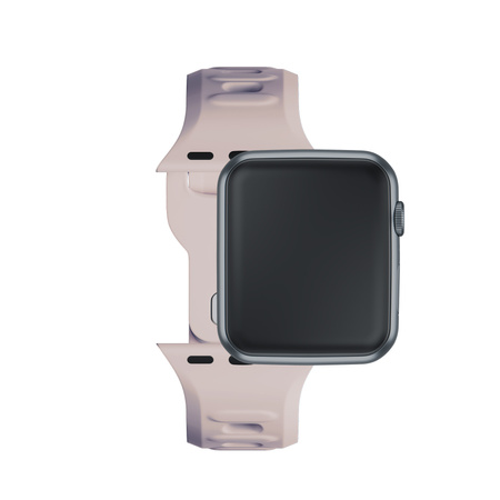42/44/45/46/49 mm Latte (big) - 3mk Silicone Watch Strap for Apple