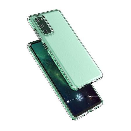 Spring Case pokrowiec żelowe etui z kolorową ramką do Samsung Galaxy A02s EU czarny