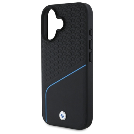 BMW BMHMP16S23RDCLK iPhone 16 6.1       czarny/black hardcase Sign Leather Textured And Line MagSafe