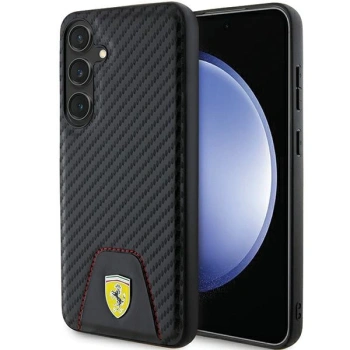 FERRARI HARDCASE DO SAMSUNG GALAXY S24+ S926 CARBON STITCHED Z KRAWĘDZIAMI