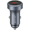 Ładowarka samochodowa USAMS CC327        Aluminium 45W USB-A USB-C tarnish