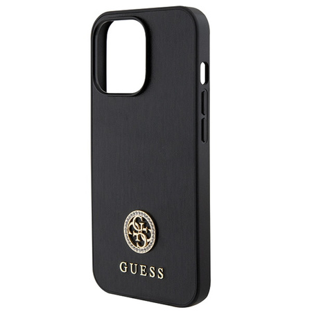 GUESS ETUI HARDCASE DO IPHONE 13 PRO 6.1 STRASS METAL LOGO OCHRONA TELEFONU