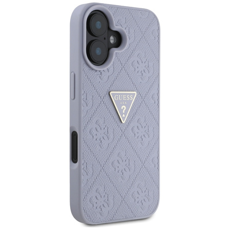 GUESS ETUI CASE POKROWIEC TPU DO IPHONE 16 Z LOGO METALOWYM I WZOREM