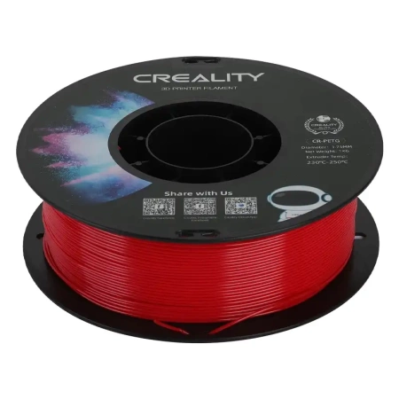CREALITY FILAMENT CR-PETG DO DRUKARKI 3D CZERWONY 1.75MM 1KG WYSOKA