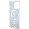 Etui Guess GUHMP14LHLEOPWB na iPhone 14 Pro - niebieskie Leopard MagSafe