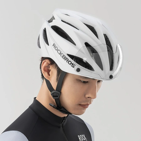 ROCKBROS KASK ROWEROWY Z SZYBKĄ OKULARY ODPINANE Z OCHRONĄ UV UNISEX