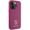 Etui Guess Strass Metal Logo do iPhone 15 Pro Max - różowe