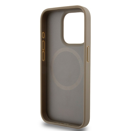 DKNY CASE DO IPHONE 15 PRO 6.1 LEATHER PRINTED PATTERN DO MAGSAFE METAL