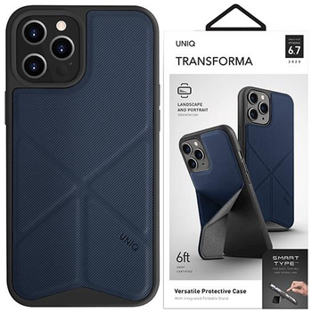 Etui Uniq Transforma na iPhone 14 Pro Magclick Charging - niebieskie