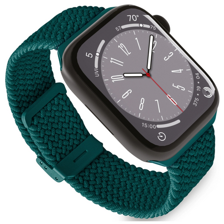 Pasek nylonowy Puro Loop do Apple Watch 42 / 44 / 45 / 49 mm - ciemnozielony