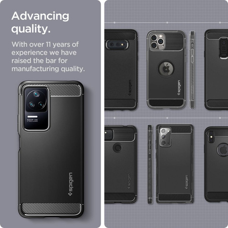 SPIGEN ETUI RUGGED ARMOR DO XIAOMI POCO F4 5G ZABEZPIECZENIE ANTYWSTRZĄSOWE