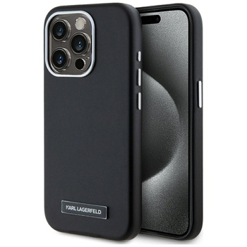 KARL LAGERFELD ETUI FW METAL PLATE DO IPHONE 15 PRO ZABEZPIECZENIE
