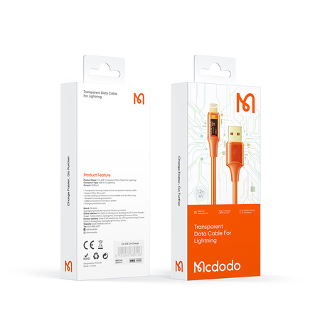MCDODO KABEL USB LIGHTNING SZYBKIE ŁADOWANIE 36W 2M DO IPHONE 11 12 13 14