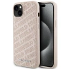 KARL LAGERFELD POKROWIEC DO IPHONE 15 PLUS 14 PLUS QUILTED K PATTERN RÓŻOWY