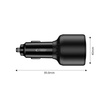 TECH-PROTECT CC04 ŁADOWARKA SAMOCHODOWA 3-PORTOWA DO TELEFONÓW PD130W QC3.0