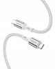 INNOSTYLE POWERFLEX ULTRA KABEL USB-C SZYBKIE ŁADOWANIE THUNDERBOLT 10GBPS 100W KEVLAR 2M SREBRNY