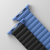 UNIQ pasek Revix Apple Watch Series1/2/3/4/5/6/7/8/9/SE/SE2/Ultra/Ultra 2 42/44/45/49mm. Reversible Magnetic czarny-niebieski/black-blue