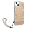 Guess GUHCP13SHFLSD iPhone 13 mini 5,4" złoty/gold hardcase Flower Strap