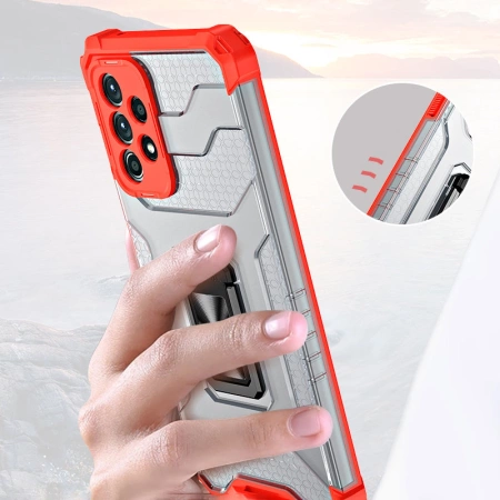 HURTEL ETUI CASE HYBRYDOWE DO SAMSUNG GALAXY A72 4G Z UCHWYTEM MAGNETYCZNYM