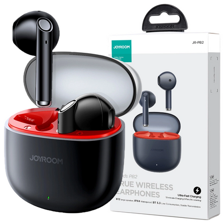 Bezprzewodowe sluchawki TWS Joyroom Jpods Series JR-PB2 IPX4 - czarne