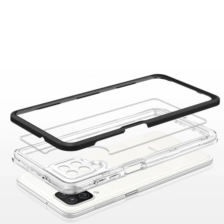 HURTEL ETUI CLEAR 3IN1 DO SAMSUNG GALAXY A22 4G Z RAMKĄ ELASTYCZNE