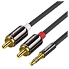 UGREEN KABEL PRZEWÓD 35MM JACK DO 2RCA CINCH DO TELEWIZOR KINO DOMOWE 2M