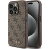 Etui Guess 4G Metal Gold Logo do iPhone 15 Pro - brązowe