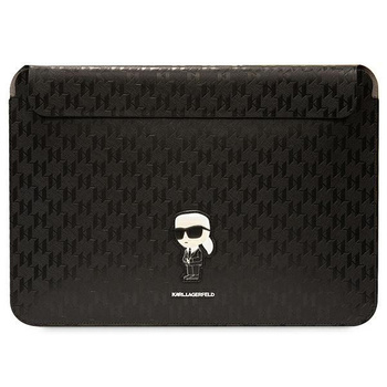 Etui Karl Lagerfeld Saffiano Monogram Ikonik KLCS14SAKHPKK na laptopa 14" - czarne