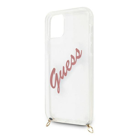 Guess GUHCP12SCRTVSPI iPhone 12 mini 5,4" różowy/pink hardcase Script Vintage