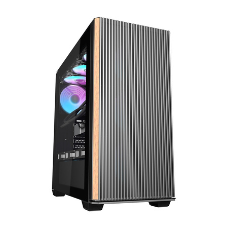 Obudowa komputerowa Darkflash DS900WS (czarna) + 4 wentylatory