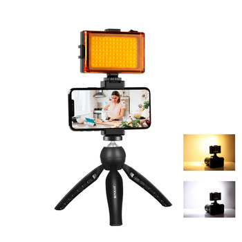 PULUZ ZESTAW DO NAGRYWANIA LIVE STATYW LAMPA LED KLAMRA NA TELEFON