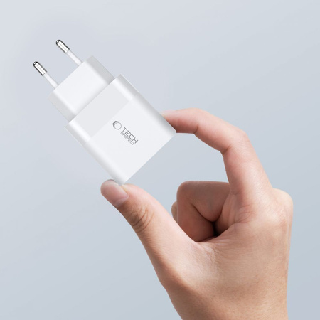 TECH-PROTECT ŁADOWARKA SIECIOWA 20W DO IPHONE 12 13 14 15 PD Z KABLEM USB-C