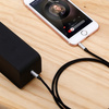 Baseus Yiven M30 kabel audio stereo AUX 3,5 mm męski mini jack 1,5m srebrno-czarny (CAM30-CS1)