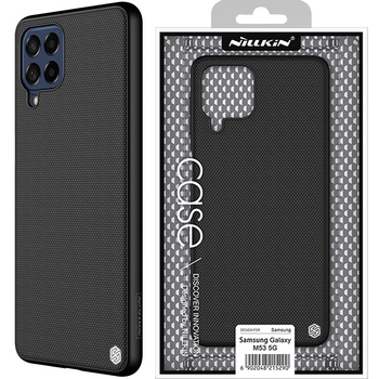 Nillkin Textured Case wytrzymałe wzmocnione etui z żelową ramką i nylonem na tyle Samsung Galaxy M53 5G czarny