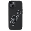 KARL LAGERFELD POKROWIEC RUBBER DO IPHONE 15 6.1 3D HARDCASE SIGNATURE