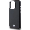 Etui BMW Signature Wrapped Metal MagSafe na iPhone 15 Pro - czarne