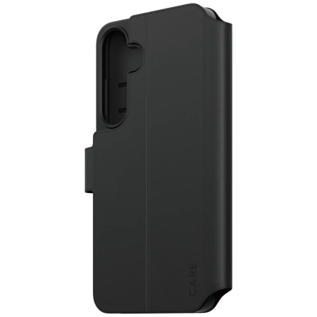 Etui CARE by PanzerGlass Feature Wallet Kickstand na Samsung Galaxy S25+ - czarne