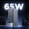 Ładowarka Joyroom JR-TCM02 wieloportowa GaN 65W EU 4x USB-C 2x USB-A - ciemnoszara